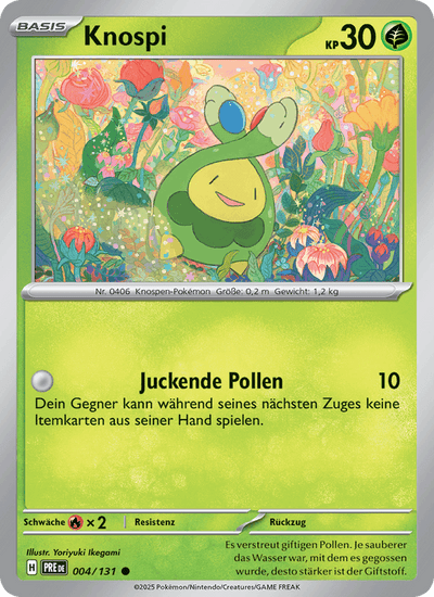 Knospi 004/131 Prismatische Entwicklungen Pokémon Karte