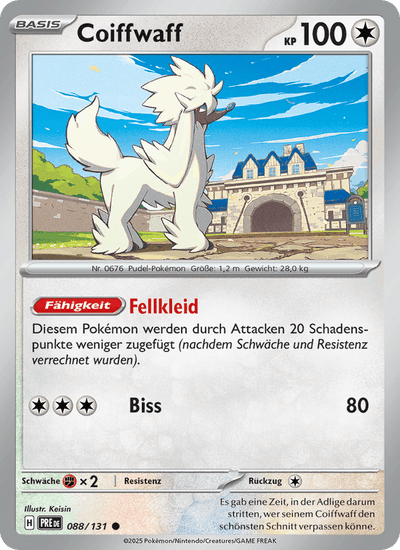 Coiffwaff 088/131 Prismatische Entwicklungen Pokémon Karte
