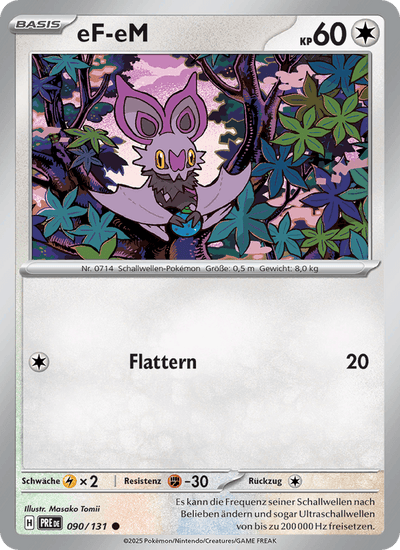 eF-eM 090/131 Prismatische Entwicklungen Pokémon Karte