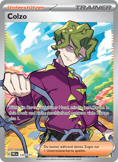 Colzo 135/131 Prismatische Entwicklungen Pokémon Karte