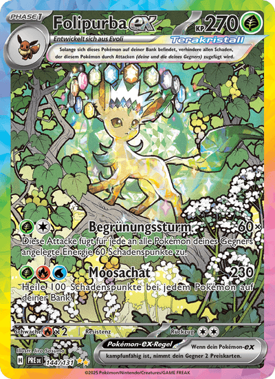 Folipurba-ex 144/131 Prismatische Entwicklungen Pokémon Karte