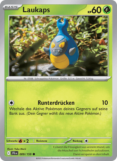 Laukaps 009/159 Reisegefährten Pokémon Karte