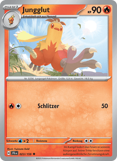 Jungglut 023/159 Reisegefährten Pokémon Karte