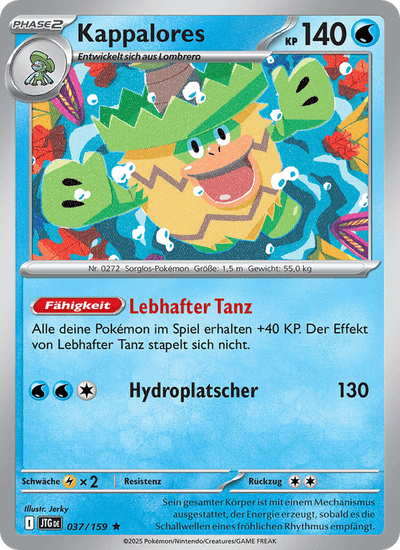 Kappalores 037/159 Reisegefährten Pokémon Karte