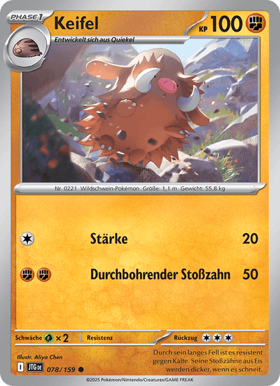 Keifel 078/159 Reisegefährten Pokémon Karte
