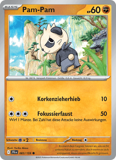 Pam-Pam 083/159 Reisegefährten Pokémon Karte