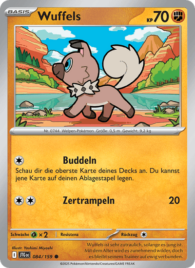 Wuffels 084/159 Reisegefährten Pokémon Karte