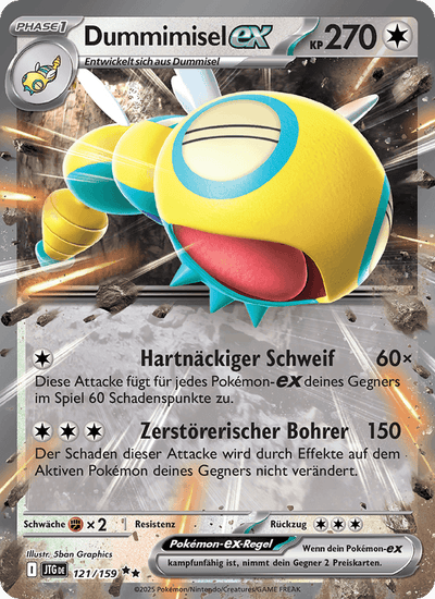 Dummimisel-ex 121/159 Reisegefährten Pokémon Karte