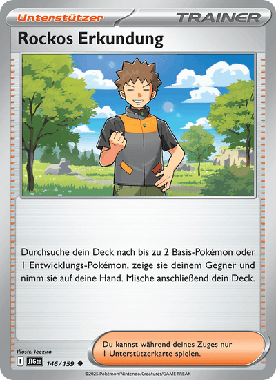 Rockos Erkundung 146/159 Reisegefährten Pokémon Karte