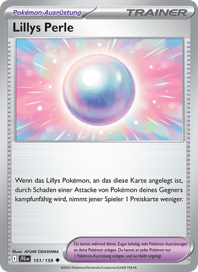 Lillys Perle 151/159 Reisegefährten Pokémon Karte