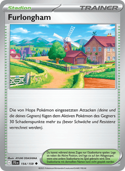 Furlongham 154/159 Reisegefährten Pokémon Karte