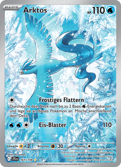 Arktos 161/159 Reisegefährten Pokémon Karte