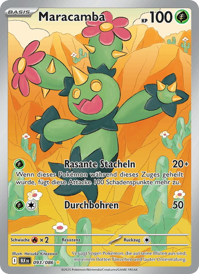 Maracamba 093/086 Schwarze Blitze Pokémon Karte