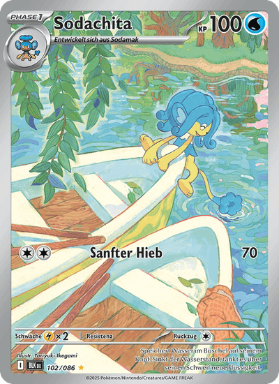 Sodachita 102/086 Schwarze Blitze Pokémon Karte