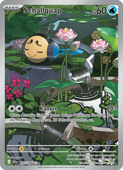 Schallquap 103/086 Schwarze Blitze Pokémon Karte