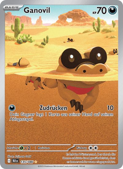 Ganovil 135/086 Schwarze Blitze Pokémon Karte