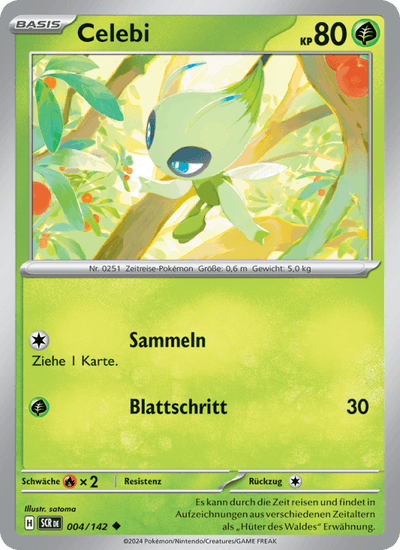 Celebi 004/142 Stellarkrone Pokémon Karte