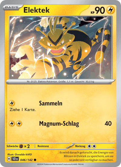 Elektek 046/142 Stellarkrone Pokémon Karte
