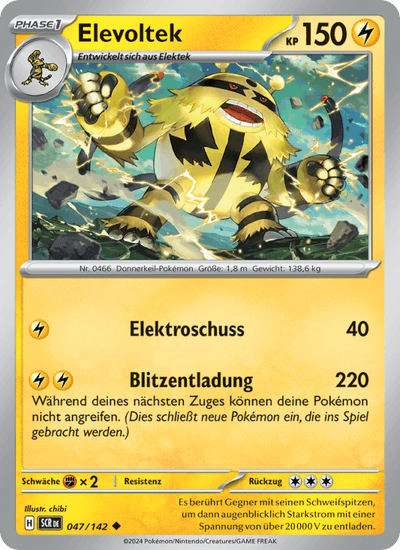 Elevoltek 047/142 Stellarkrone Pokémon Karte