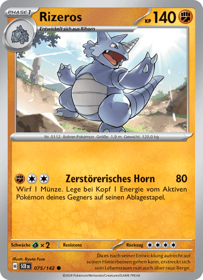 Rizeros 075/142 Stellarkrone Pokémon Karte
