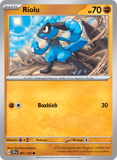 Riolu 081/142 Stellarkrone Pokémon Karte