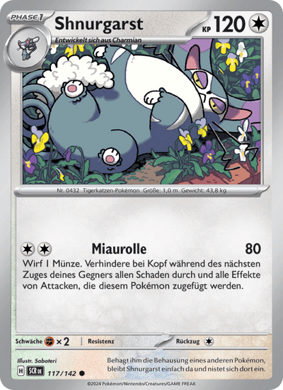 Shnurgarst 117/142 Stellarkrone Pokémon Karte
