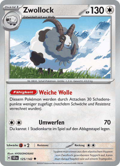Zwollock 125/142 Stellarkrone Pokémon Karte