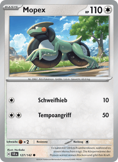 Mopex 127/142 Stellarkrone Pokémon Karte