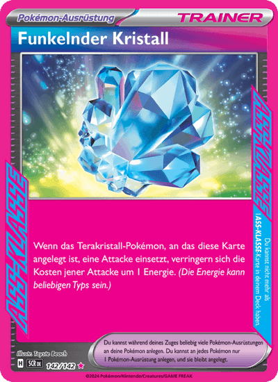 Funkelnder Kristall 142/142 Stellarkrone Pokémon Karte