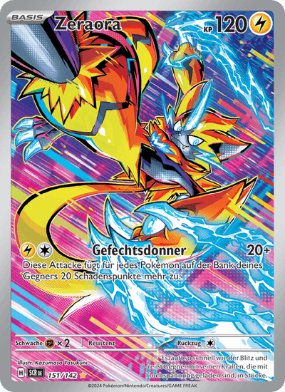 Zeraora 151/142 Stellarkrone Pokémon Karte