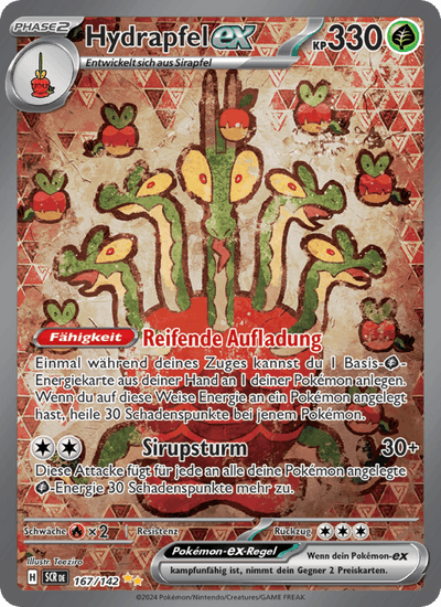 Hydrapfel-ex 167/142 Stellarkrone Pokémon Karte