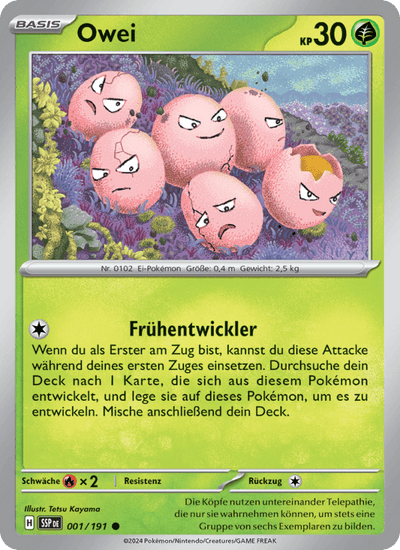 Owei 001/191 Stürmische Funken Pokémon Karte