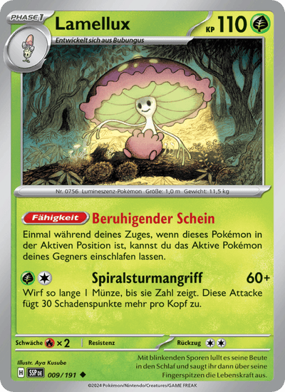 Lamellux 009/191 Stürmische Funken Pokémon Karte