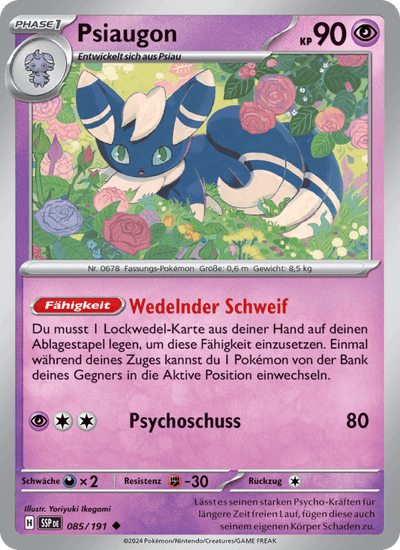 Psiaugon 085/191 Stürmische Funken Pokémon Karte