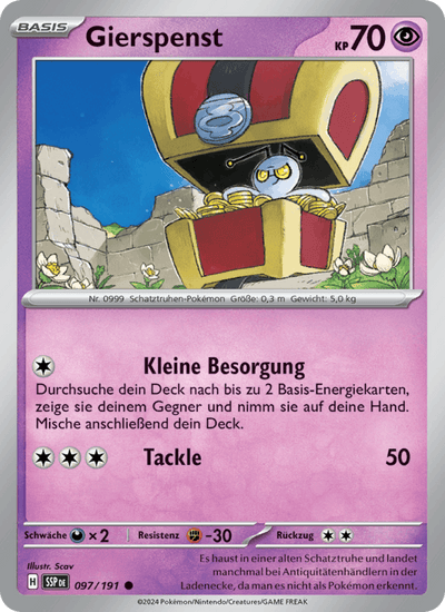 Gierspenst 097/191 Stürmische Funken Pokémon Karte