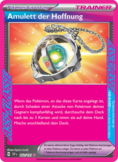 Amulett der Hoffnung 162/191 Stürmische Funken Pokémon Karte