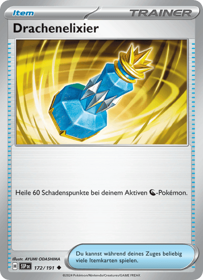 Drachenelixier 172/191 Stürmische Funken Pokémon Karte