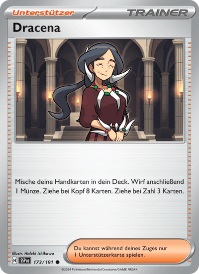Dracena 173/191 Stürmische Funken Pokémon Karte