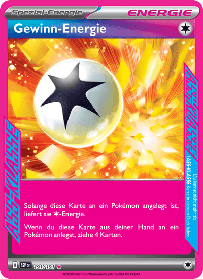 Gewinn-Energie 191/191 Stürmische Funken Pokémon Karte