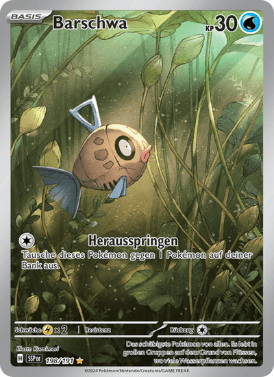 Barschwa 198/191 Stürmische Funken Pokémon Karte