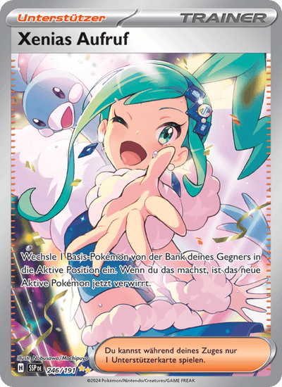 Xenias Aufruf 246/191 Stürmische Funken Pokémon Karte