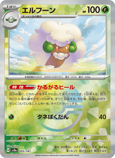 Elfun 005/187 Terastal Fest ex Pokémon Karte