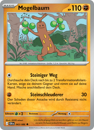 Mogelbaum 043/086 Wachsendes Chaos Pokémon Karte