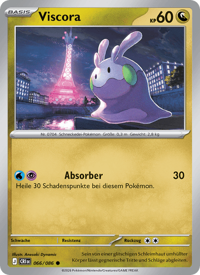 Viscora 066/086 Wachsendes Chaos Pokémon Karte