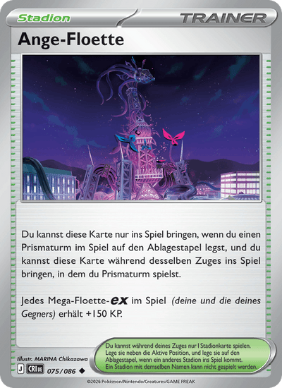 Ange-Floette 075/086 Wachsendes Chaos Pokémon Karte