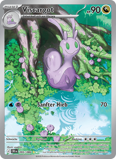 Viscargot 095/086 Wachsendes Chaos Pokémon Karte