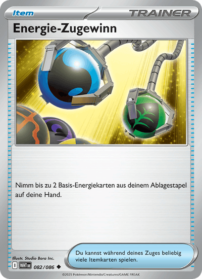Energie-Zugewinn 082/086 Weiße Flammen Pokémon Karte