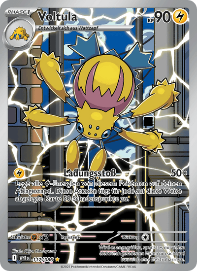 Voltula 117/086 Weiße Flammen Pokémon Karte