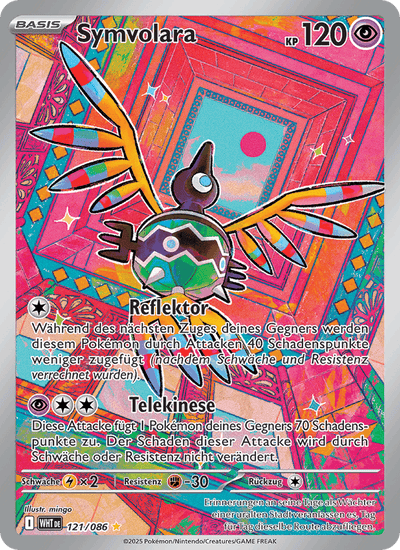 Symvolara 121/086 Weiße Flammen Pokémon Karte