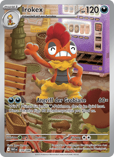 Irokex 139/086 Weiße Flammen Pokémon Karte